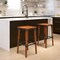 Flash Furniture Rustic Antique Walnut Industrial Wood Dining Backless Barstool, PK2 2-XU-DG-W0247B-GG - alternate 1